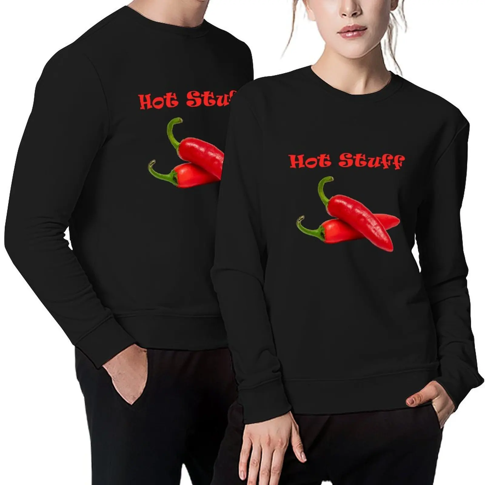 

Hot Stuff Chillies Pullover mens designer clothes men's winter sweater male clothes men's coat anime sweatshirt