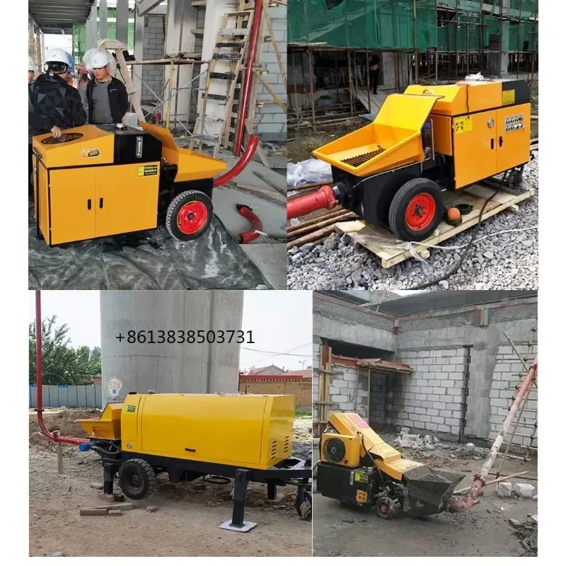 Concrete Pump Factory Sales High Work Concrete Pump Machine Efficiency Motar Concrete Pump Hot Sale Czech Republic