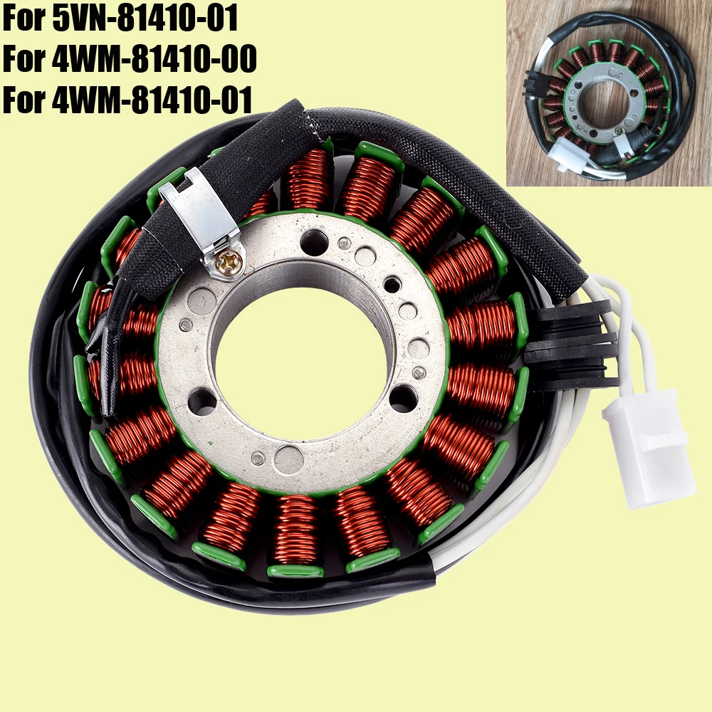 Bobina de estator para motocicleta, para yamaha xv1600 xv1700 a como ats road star silverado midnight star 5vn-81410-01 4wm-81410-00 01