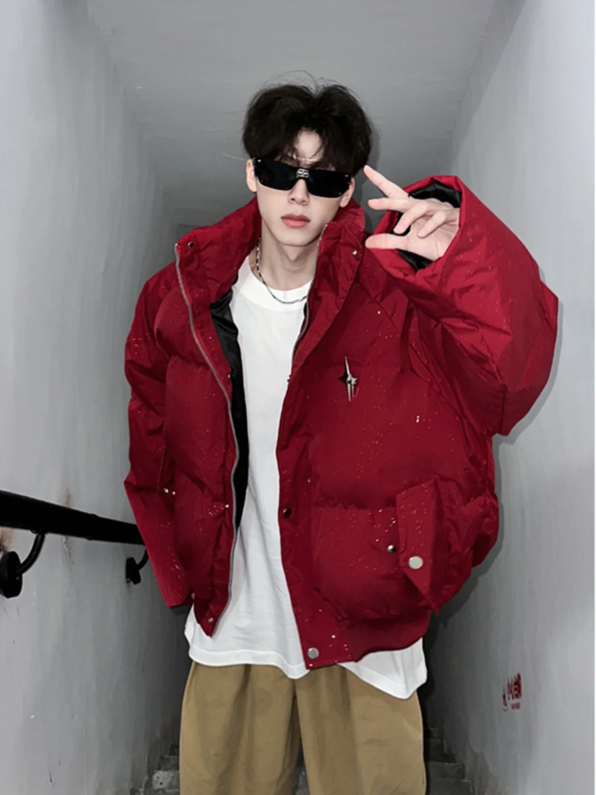 

Зимняя куртка унисекс из утепленного хлопка High-Street Thiened, теплая, водонепроницаемая, на молнии, из полиэфирного волокна