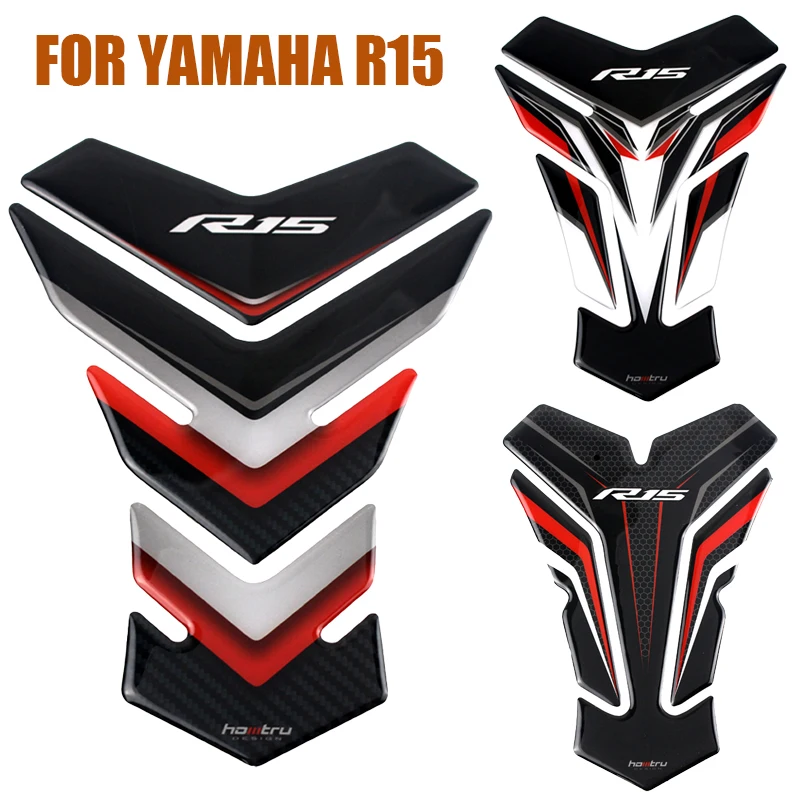 Almohadilla protectora para tanque de combustible de motocicleta, calcomanía para YAMAHA YZF-R15 R15