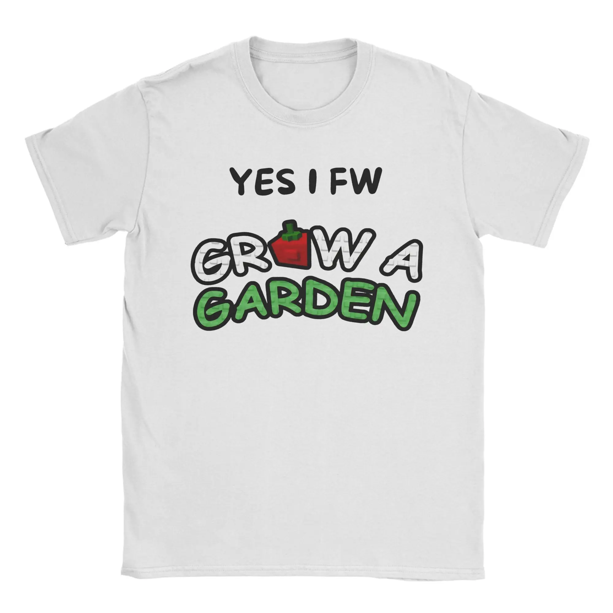 Retro I Fw Grow a Garden Tshirts Men Round Neck Short Sleeve Clothing 100%Cotton Summer Tops
