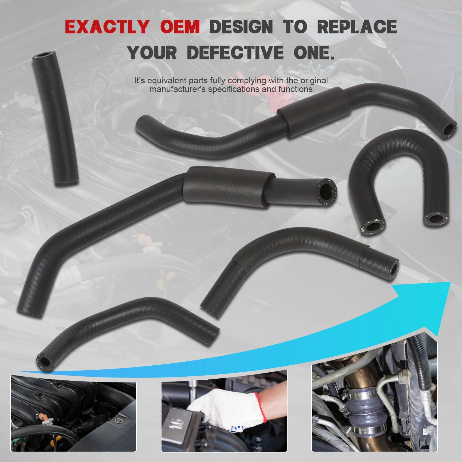 

Low Pressure Fuel Line Kit for 2006-2010 6.6L 2500/3500HD 12625281 12625284 97321375 12625278 12625277 94013125