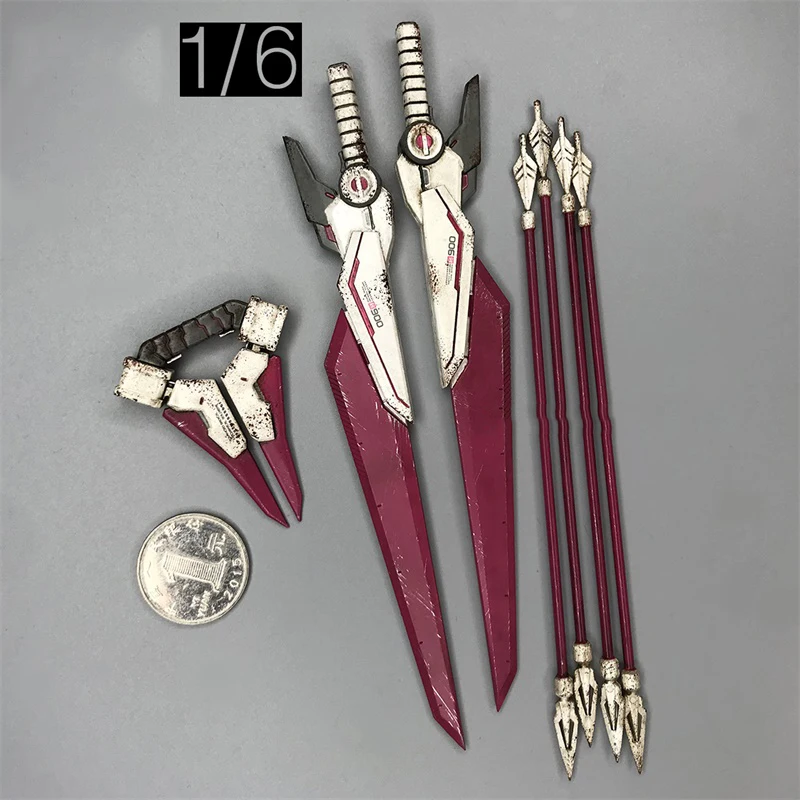 

1/6 Devil Toys Trend Sci-fi Mini Toys Model Knife Battle Weapon Full Set Can Be Combined Model For 12inch Action Figure