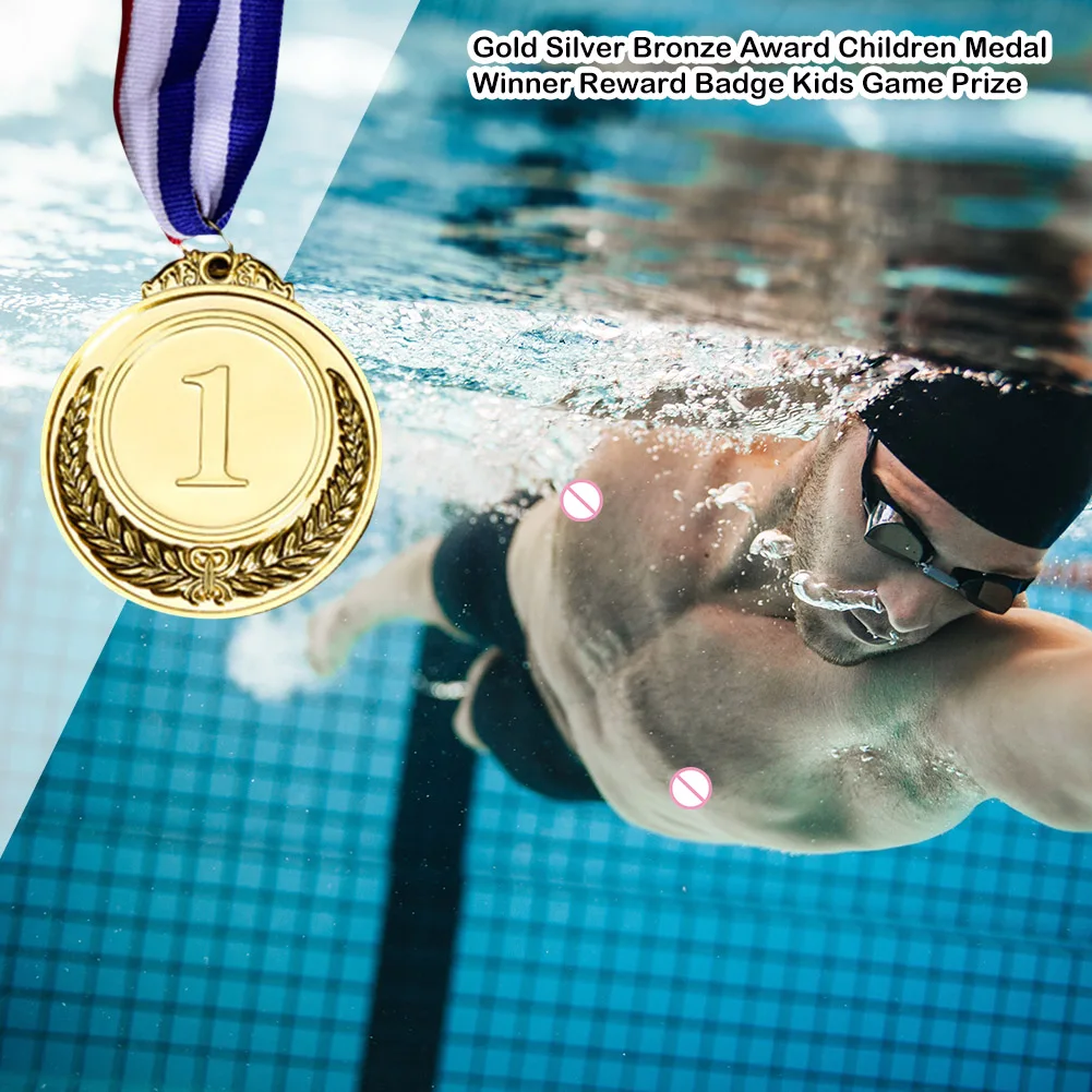 Award Medal Gold Silver Bronze Reward Encourage Badge Competitions Prizes for Souvenir Gift Outdoor Games  School Supplies