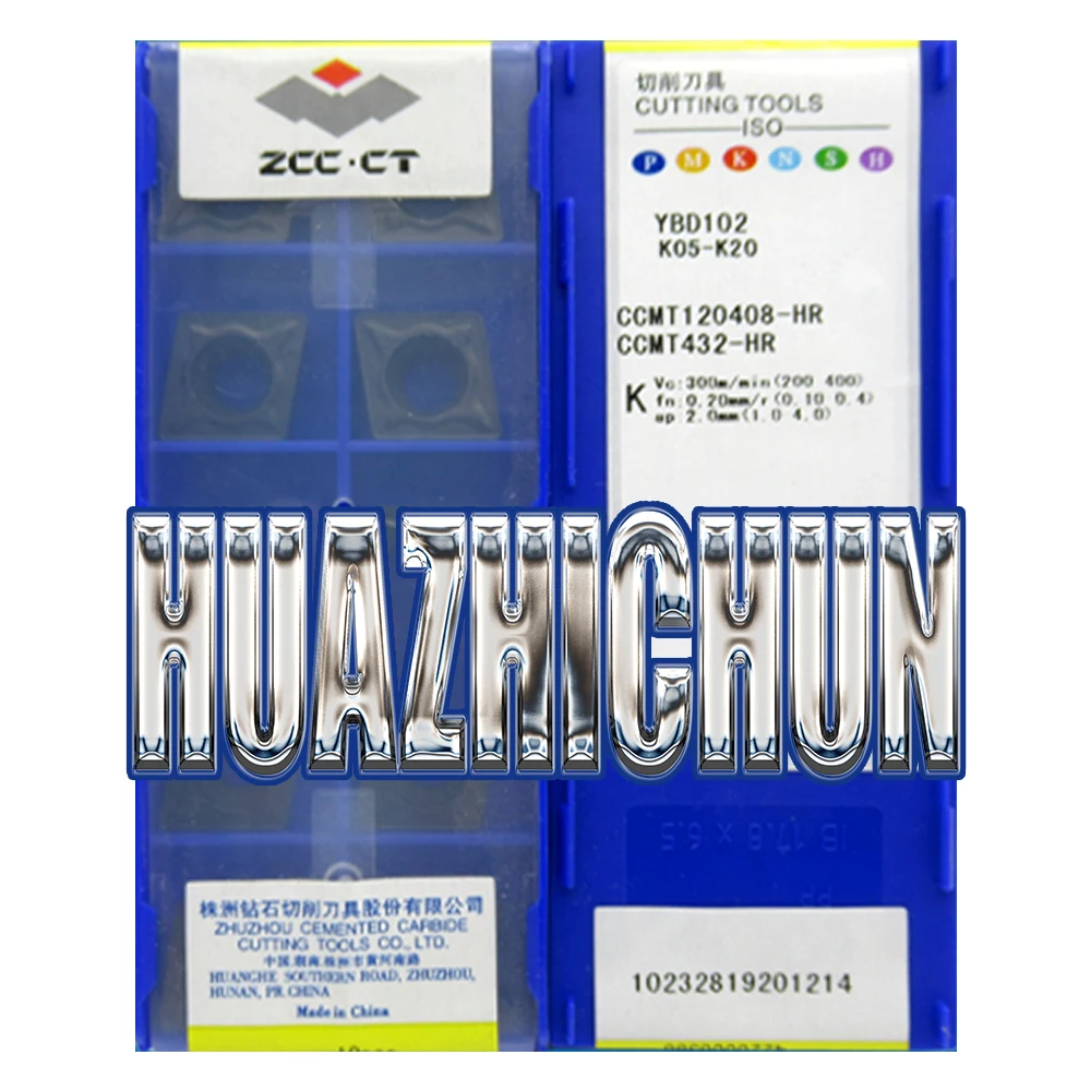 HUAZHICHUN YBD052 102 151 152 CCMT120408-HR  CNC Lathe Tool Carbide Insert