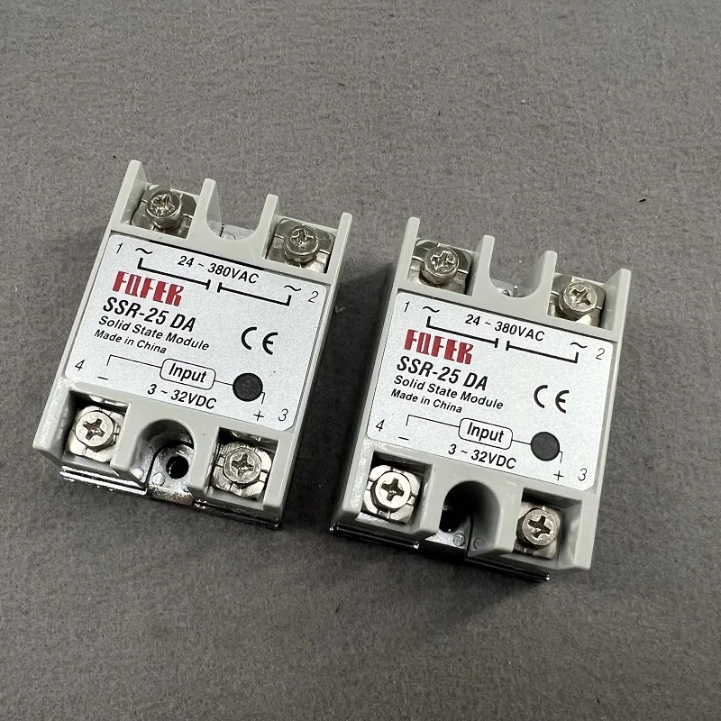 LETOP 2 Pieces Inkjet Format Printing Machine Spare Parts SSR-25DA Single Phase Solid State Relay