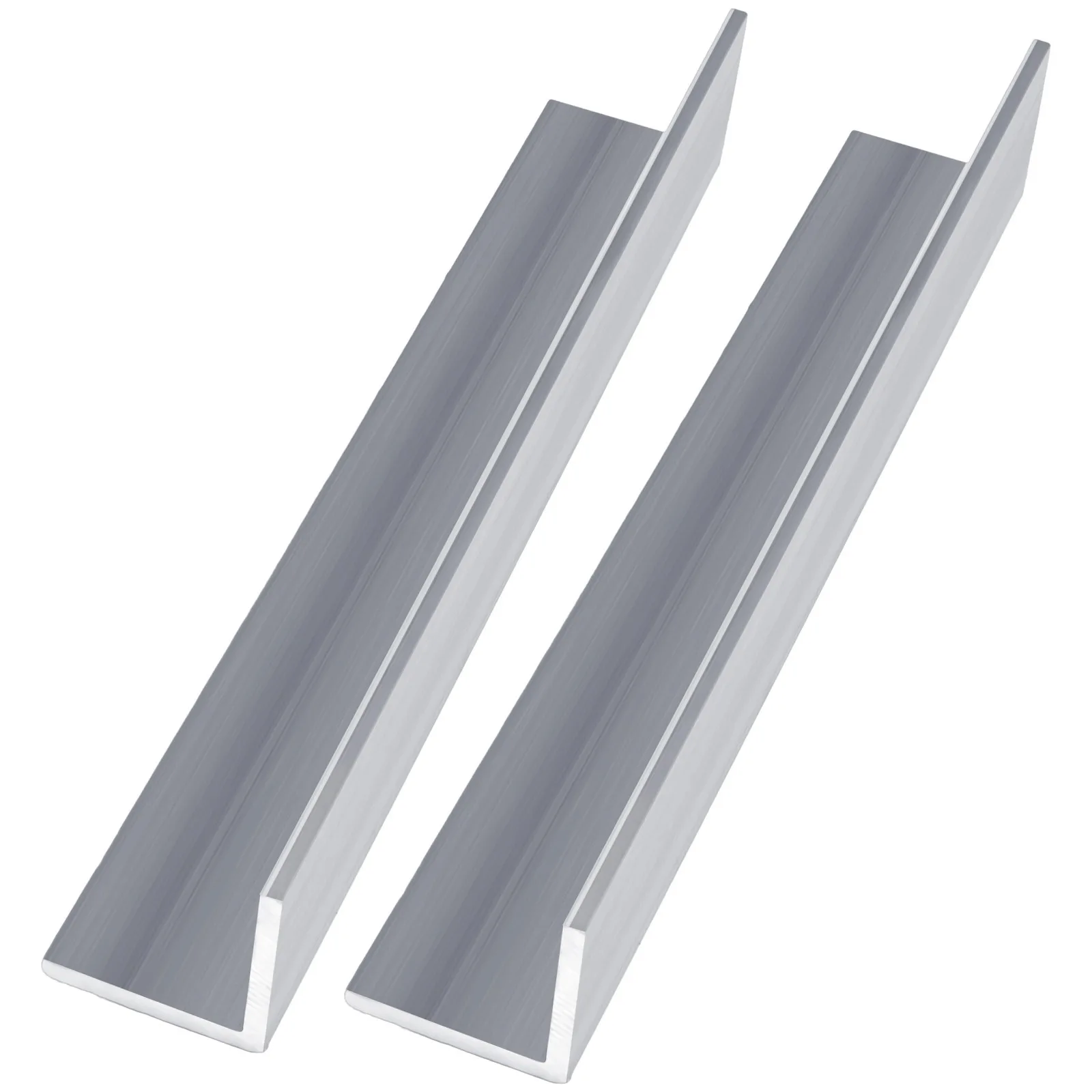 2Pcs/Set Aluminum Angle Stock 13 Inches Aluminum Angle Strips Mill Stock 3/16 Inches Thickness Aluminum Bars For Industrial Use