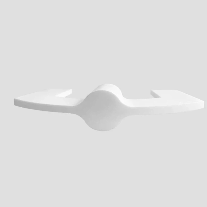 Custom CNC Machining White PTFE Valve Seats CNC Plastic PTFE Components