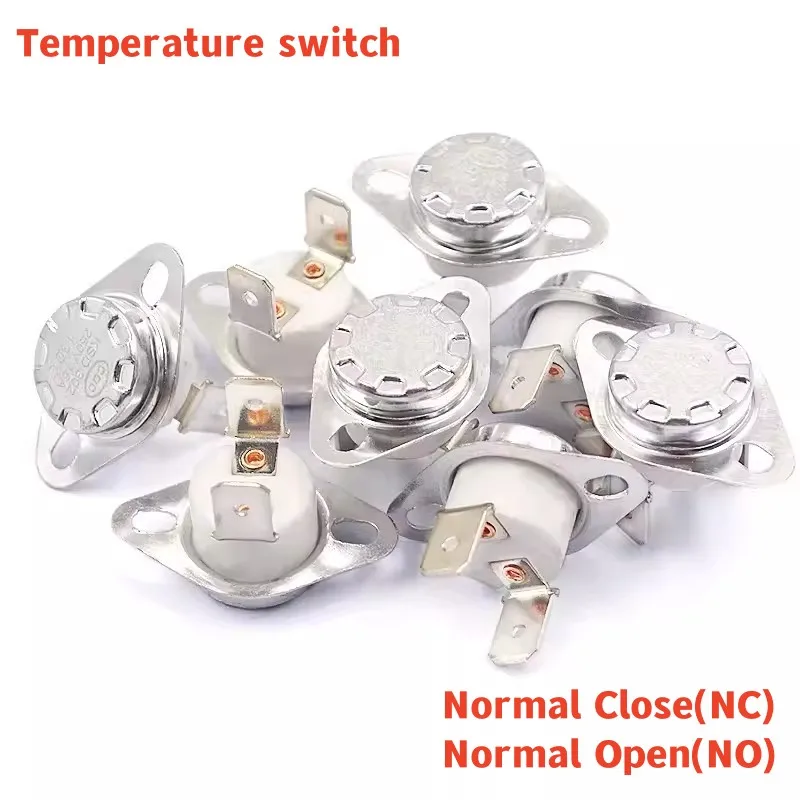 KSD301 250V 10A/16A closed 100 105 110 115 120 125 130 135 140 145 150 160 Celsius Degree 90 angle feet Thermal Control Switch