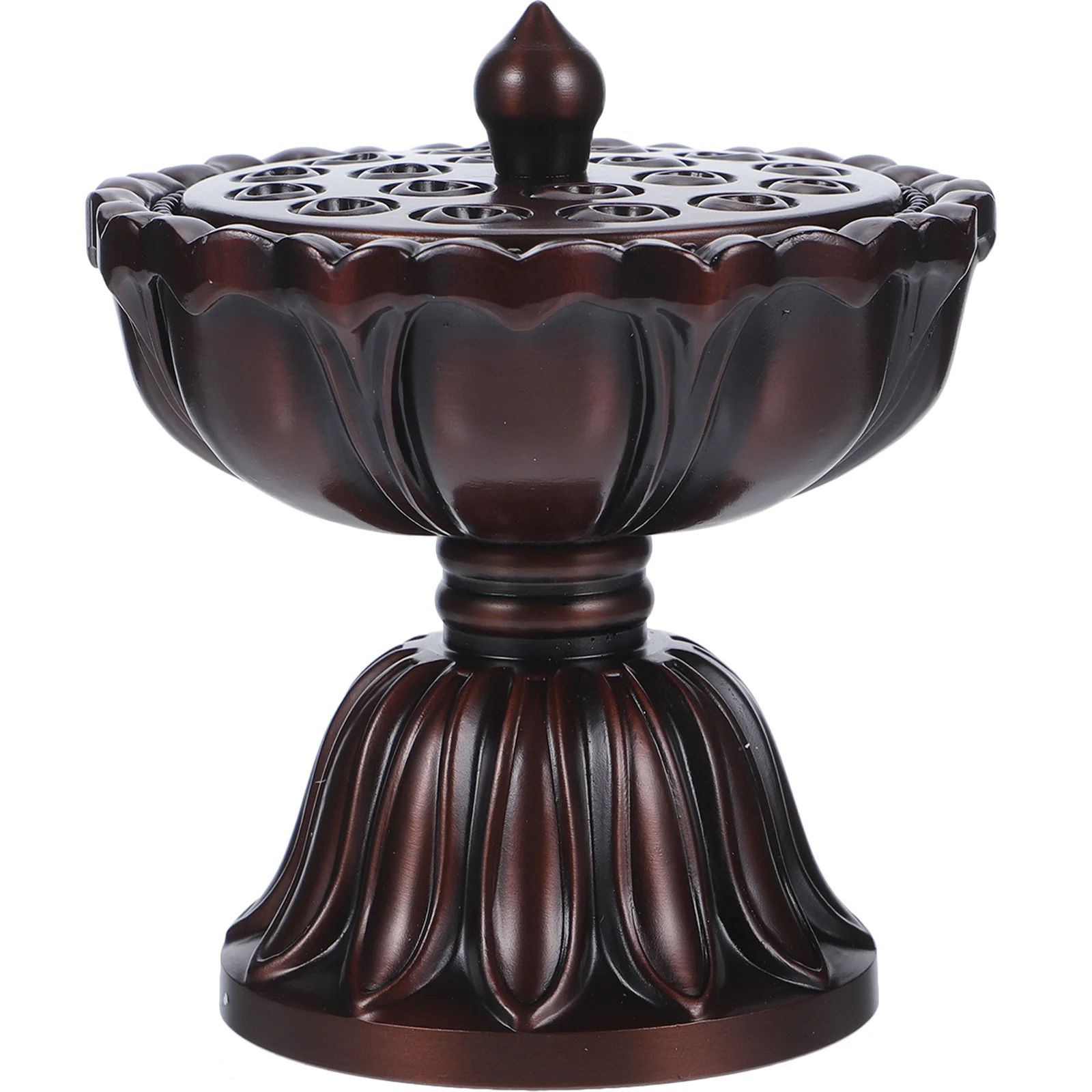 

Vintage Metal Lotus Incense Holder Exquisite Desktop Censer Aromatherapy Meditation Yoga Home Decoration Unique Gift