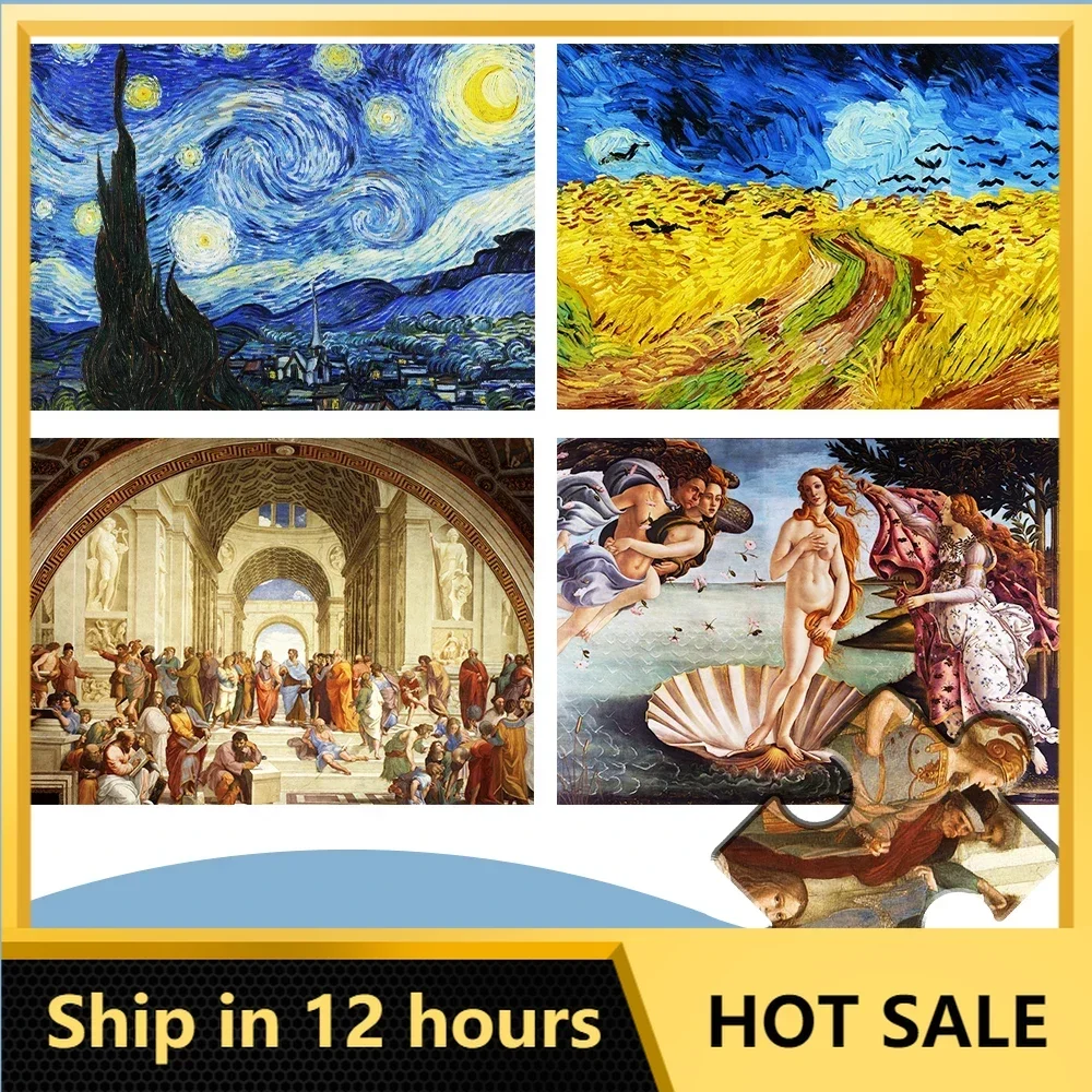 

MaxRenard Adults 1000 Piece Puzzles Famous Oil Painting Series 50*70cm Difficult Jigsaw Art Puzzles Toy Decoration