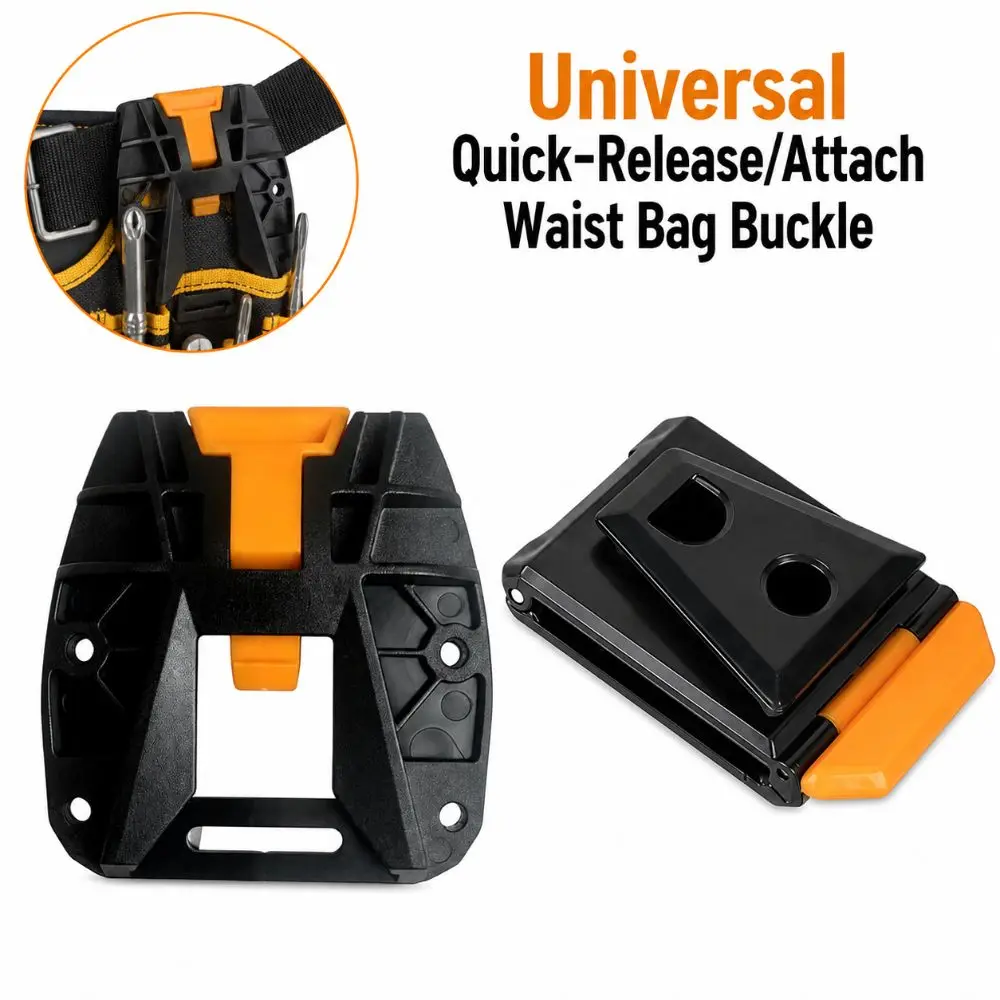 Quick-Release/Attach Waist Bag Buckle Sturdy ABS DIY Tool Bag Belt Clip Buckle Universal Tool Bag Fixing Clip All Tool Waist Bag