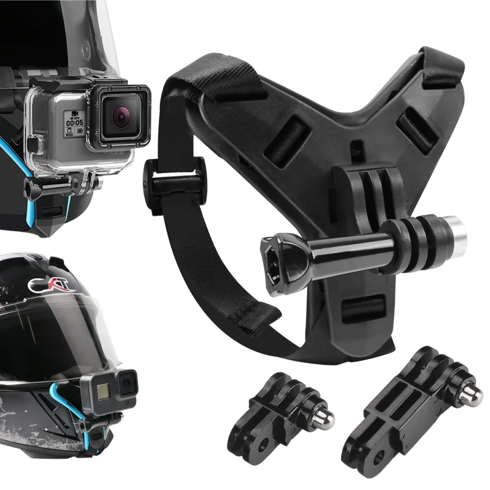 Helmet Chin Mount Strap For Dji Action 6 5Pro GoPro Hero 13 12 11 Motorcycle Helmet Chin Stand Camera Accessories