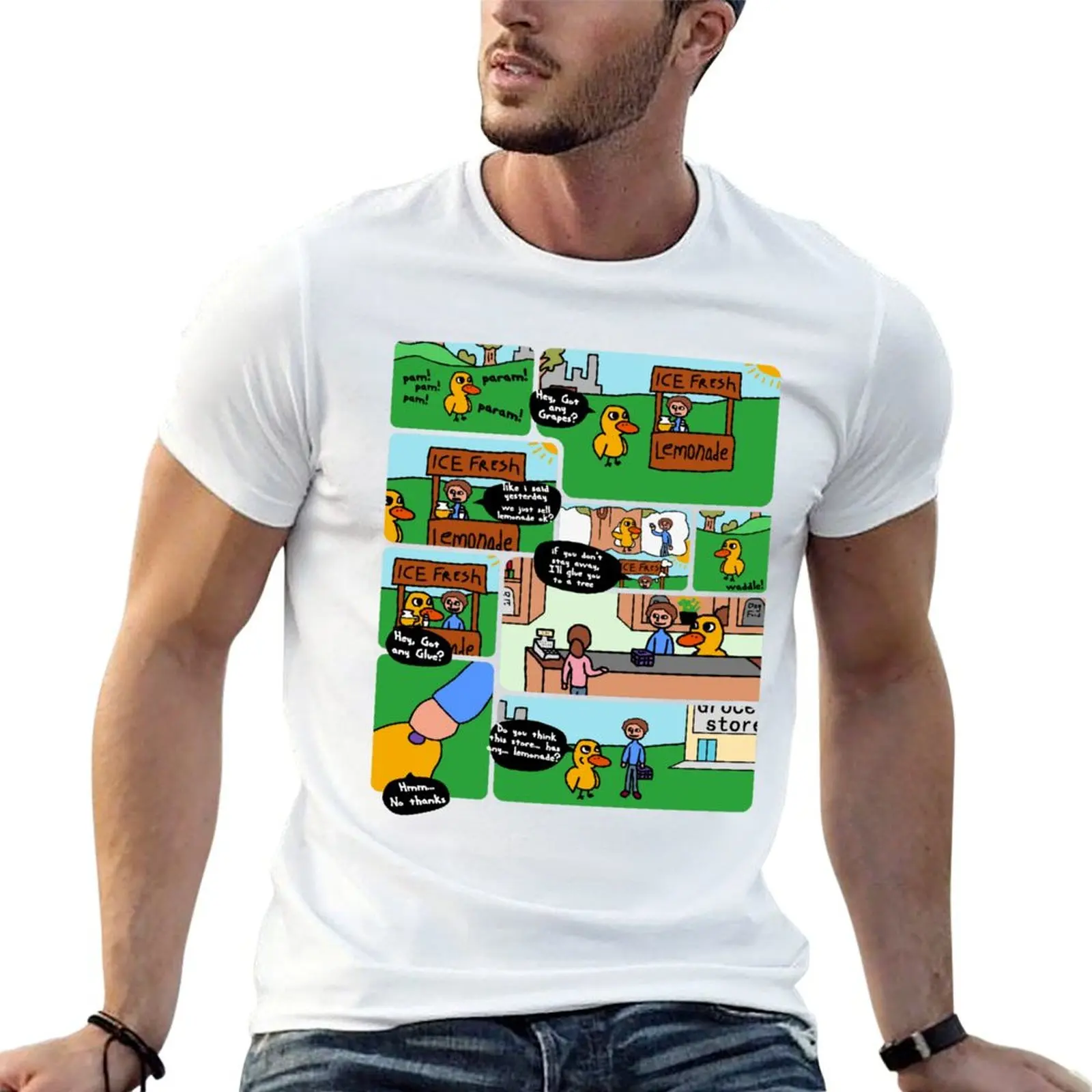 

Got Any Grapes - The Duck Song T-Shirt funny t shirts man men t shirt cotton 100% T-Shirt