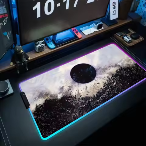 RGB Mouse pad Giant black hole LED glow gaming mat rubber anti-slip Desk Mat gamer pc accessories Gaming keypad mousepad