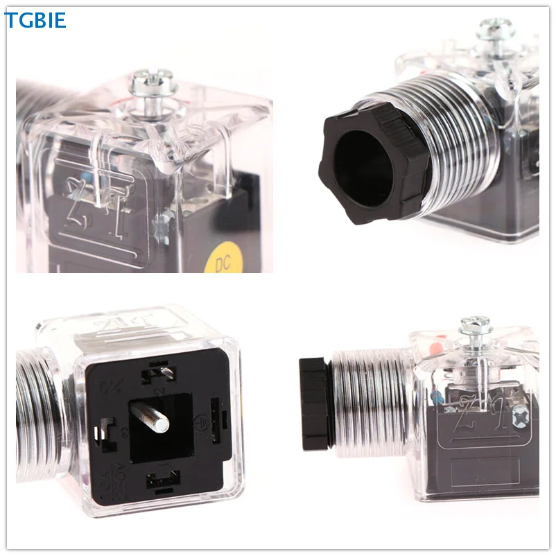 

[TL][TL] 1 шт. DC24 Вилка электромагнитной катушки Гидравлический клапан Прозрачное напряжение Универсальные аксессуары