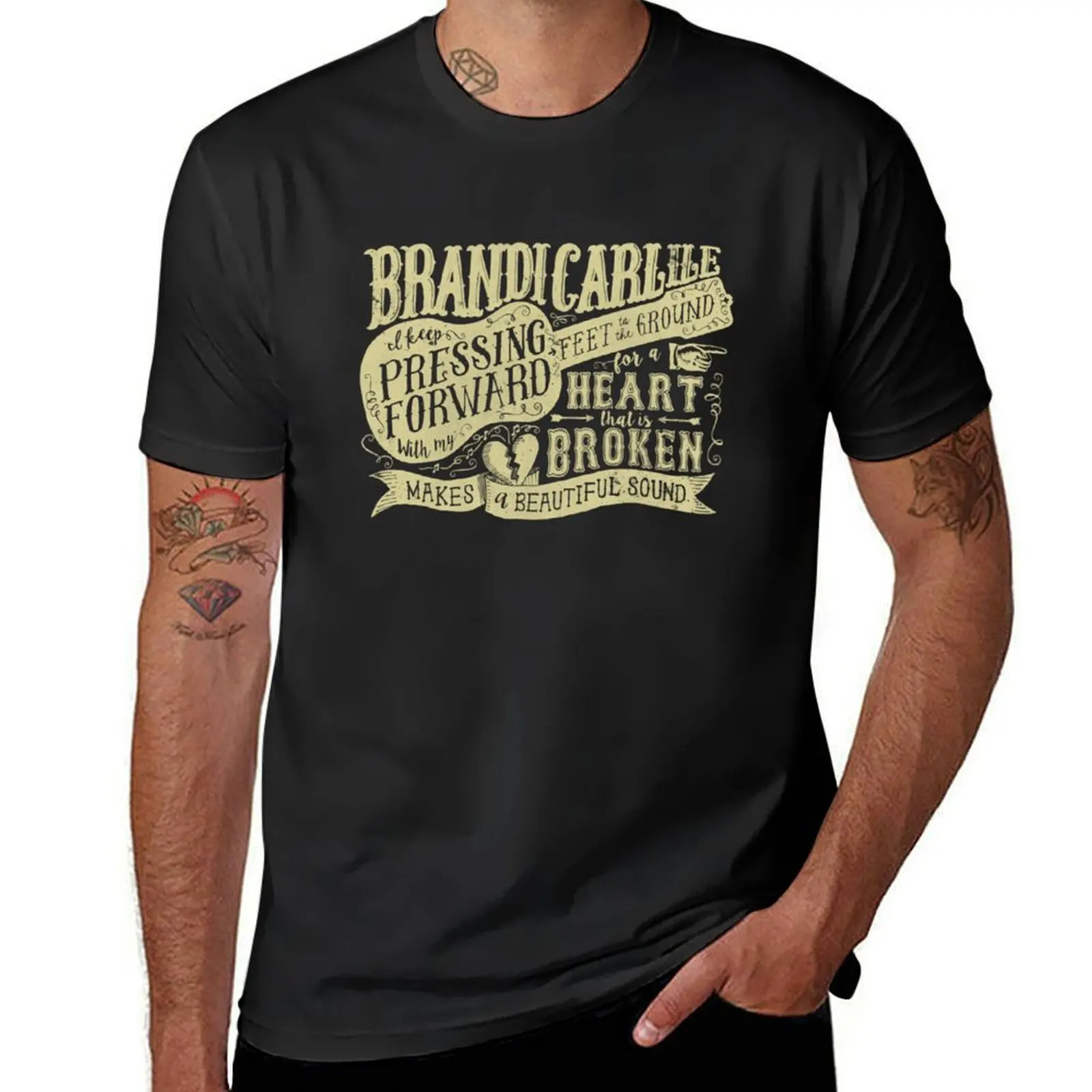 Brandi Carlile Merch Lyric T-Shirt new edition tops designer t shirt men