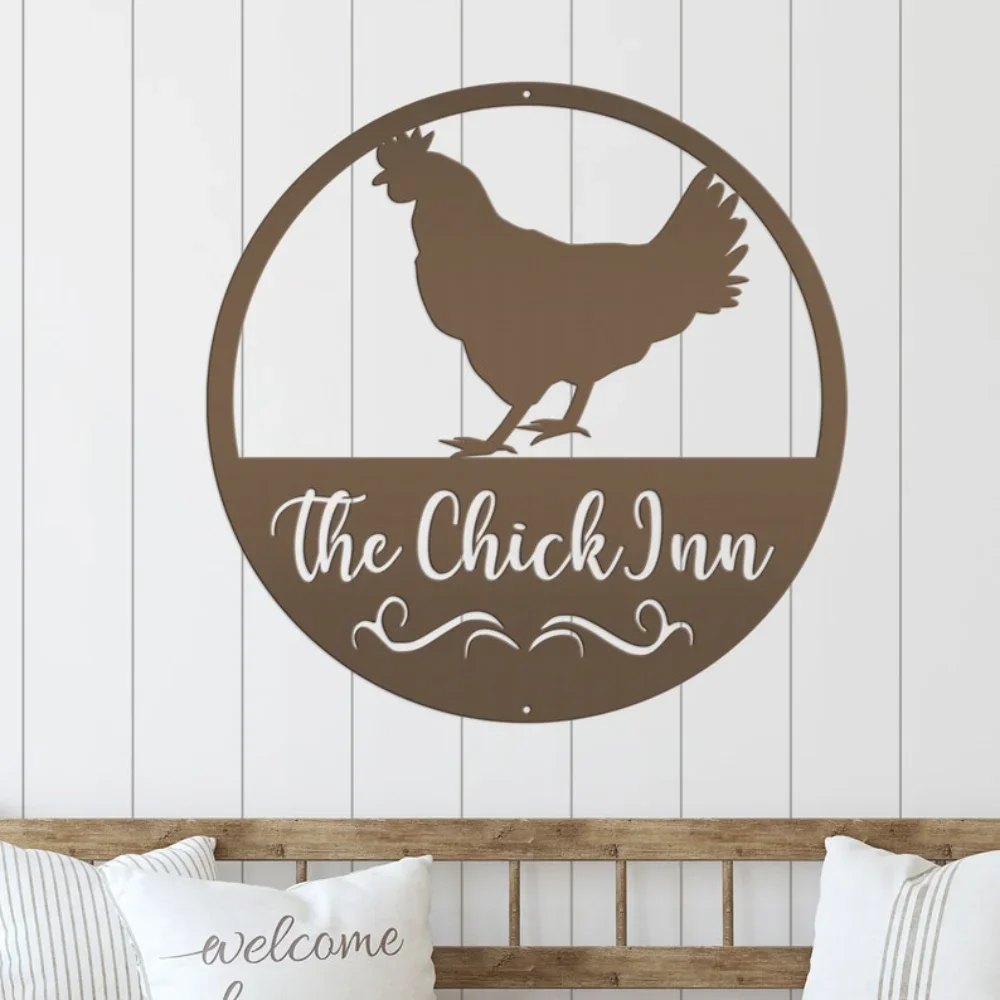 Personalized Chicken Coop Decor Customized Hen House Sign Outdoor Sign for Farm House a Great Chicken Farmer Gift Idea Espoir