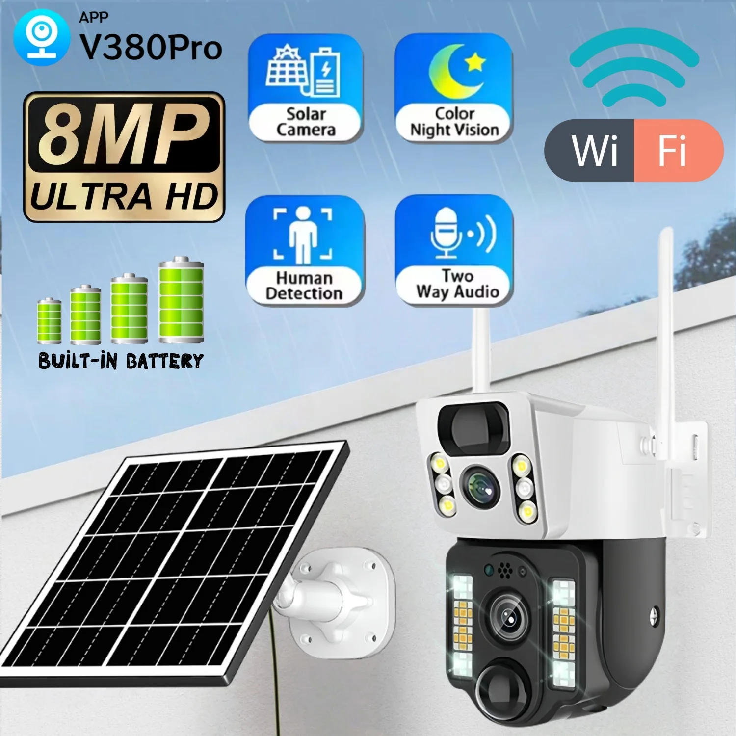 8MP Hd Solar Camera… - image