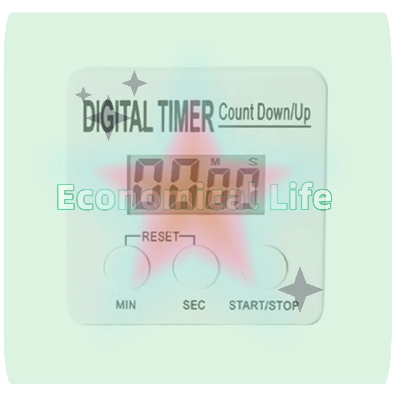 

Электронный таймер обратного отсчета на 99 минут с регулировкой, магнитным креплением и подставкой для кухни