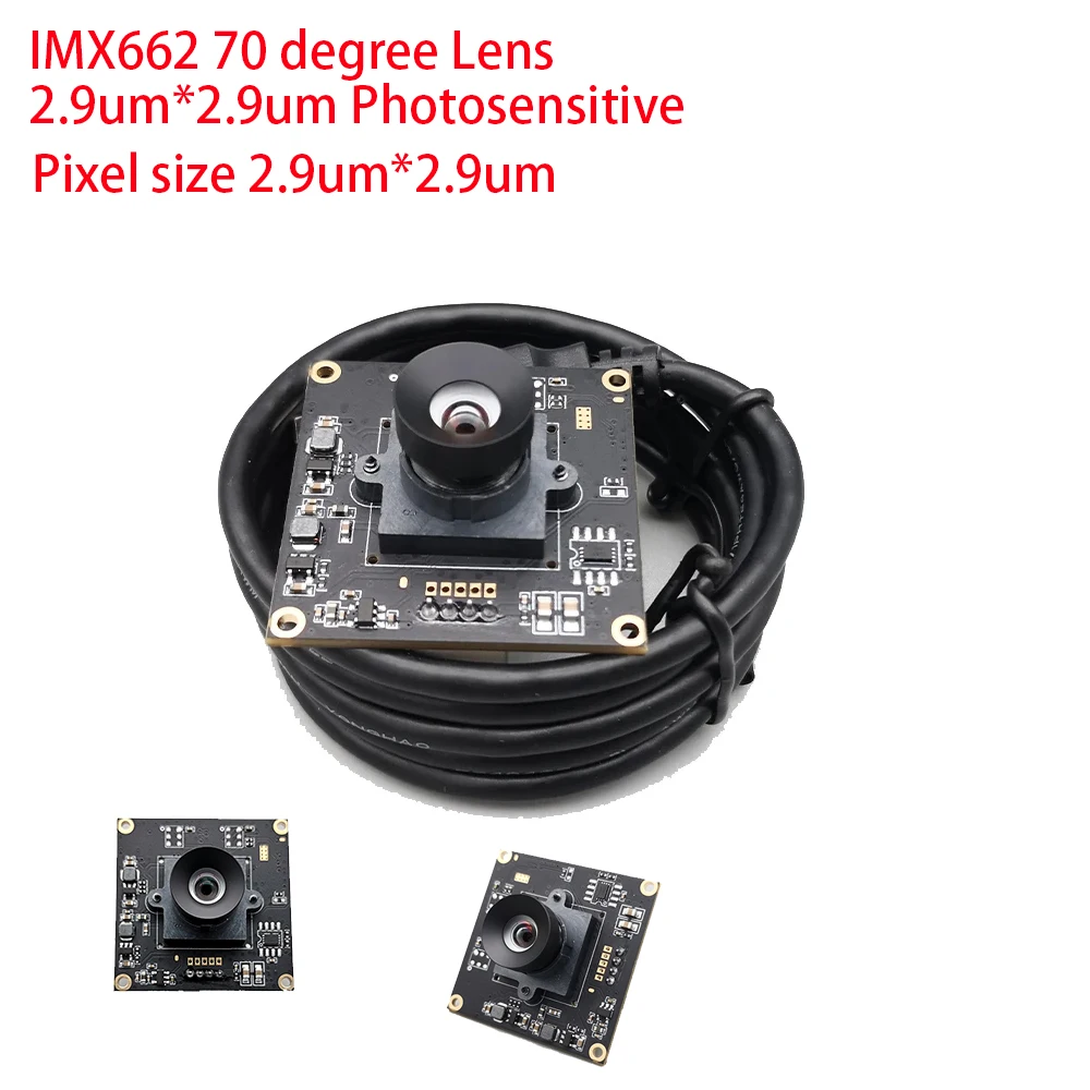 

Модуль IP-камеры Imx662 с объективом 70 градусов, 2.9um*2.9um, для низкой освещенности, умная веб-камера 1/2.8 дюйма, Onvif, Rtsp, USB, для домашнего видеонаблюдения