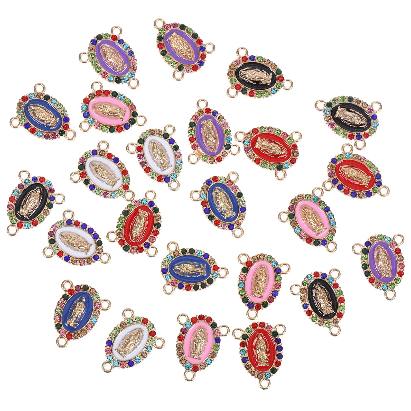 

24Pcs Virgin Mary Alloy Charms Pendants DIY Jewelry Supplies for Necklace Bracelet Making Craft Accessories DIY Charms Pendant