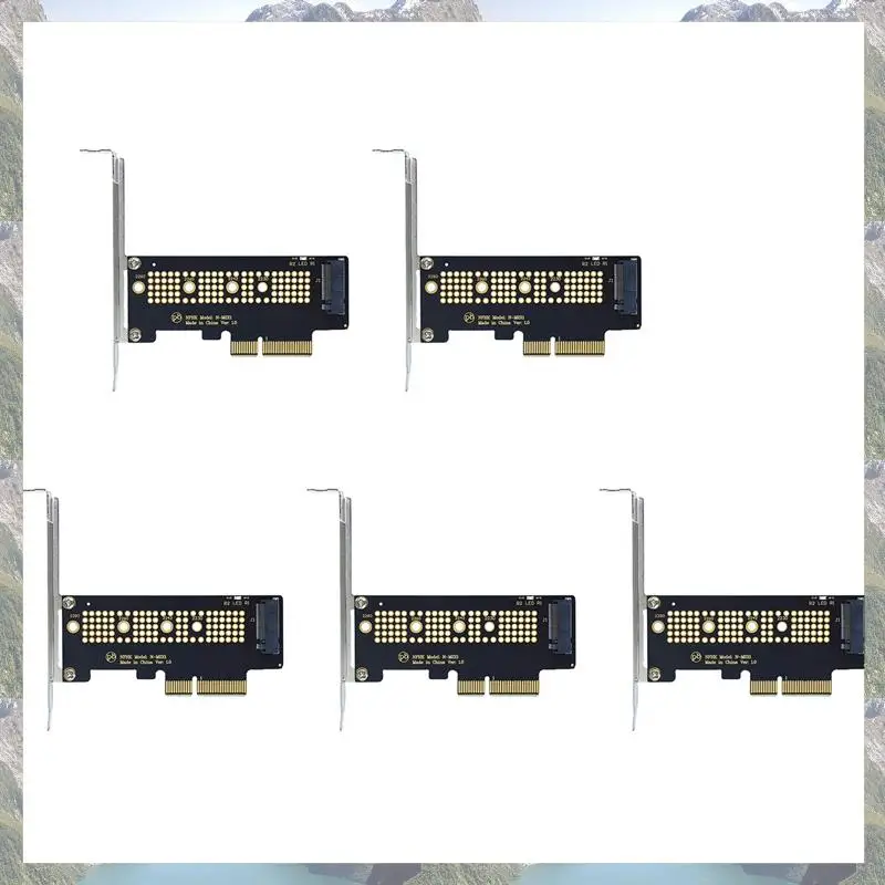 2025 Nieuwe-5X M.2 NVME SSD NGFF Naar PCIE 3.0X4 Adapter PCIE M2 Riser Card Adapter Ondersteuning 2230 2242 2260 2280 Grootte Nvme M.2 SSD