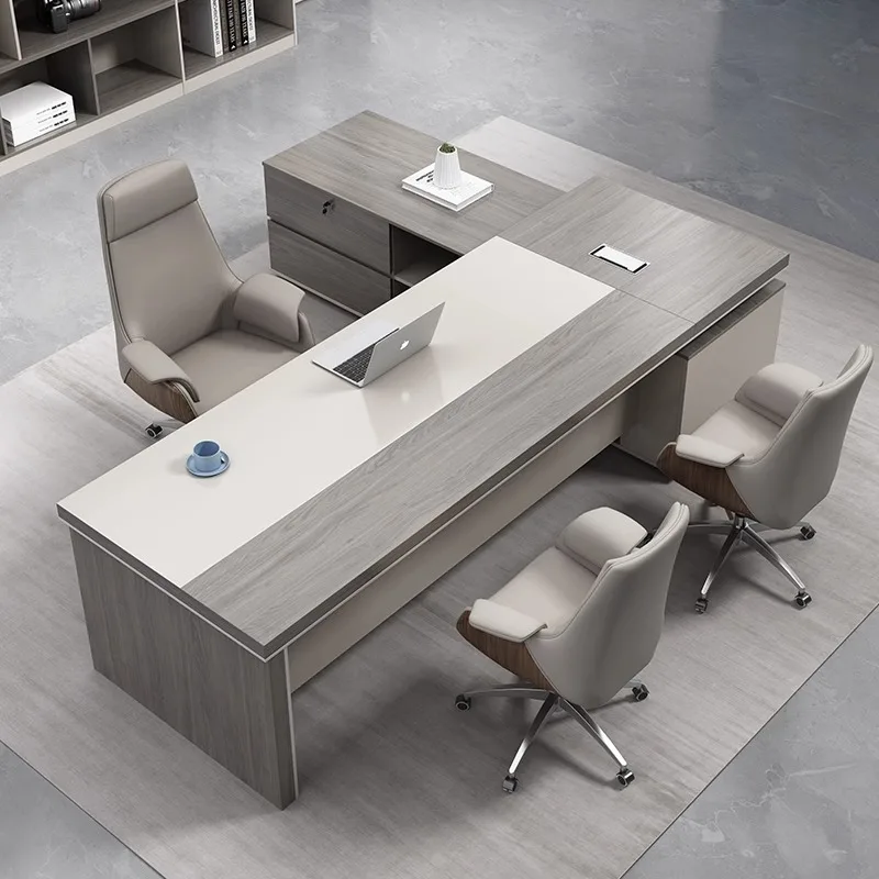 CX light luxury boss office desk and chair combination simple modern president desk