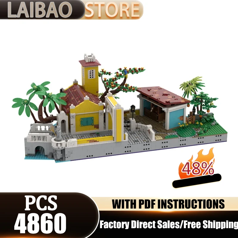 Bloques de Construcción Modelo Piratas, Las Establos del Siglo Pirata, Ladrillos Técnicos, Juguete de Construcción de Ensamblaje DIY, Regalo Navideño