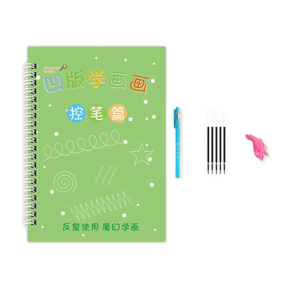 

3D книга для рисования с пазами, многоразовые утолщенные детские книги для рисования, ручная роспись, дизайн с пазами, обучающая тетрадь для рисования