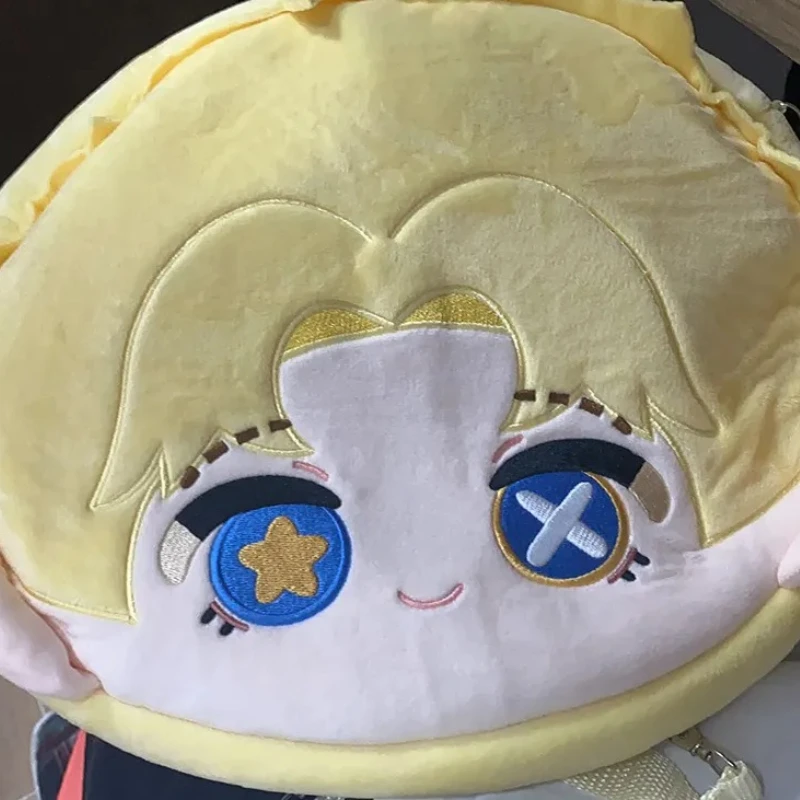 Tas Selempang Lucu Mike Morton dari Anime Game Identity V Acrobat Kawaii Face Cosplay Lolita Girl Itbag, Koleksi Hadiah untuk Penggemar