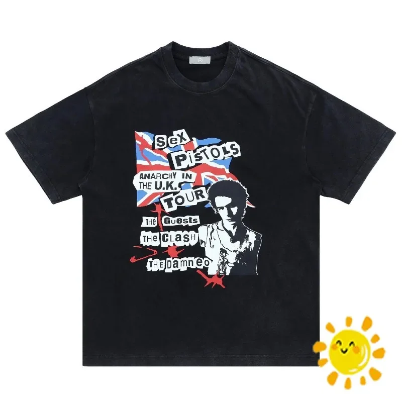 

Classic High Street Punk Rock Band Street T Shirt Men Women Tee Top Oversize Vintage Washed T-Shirt
