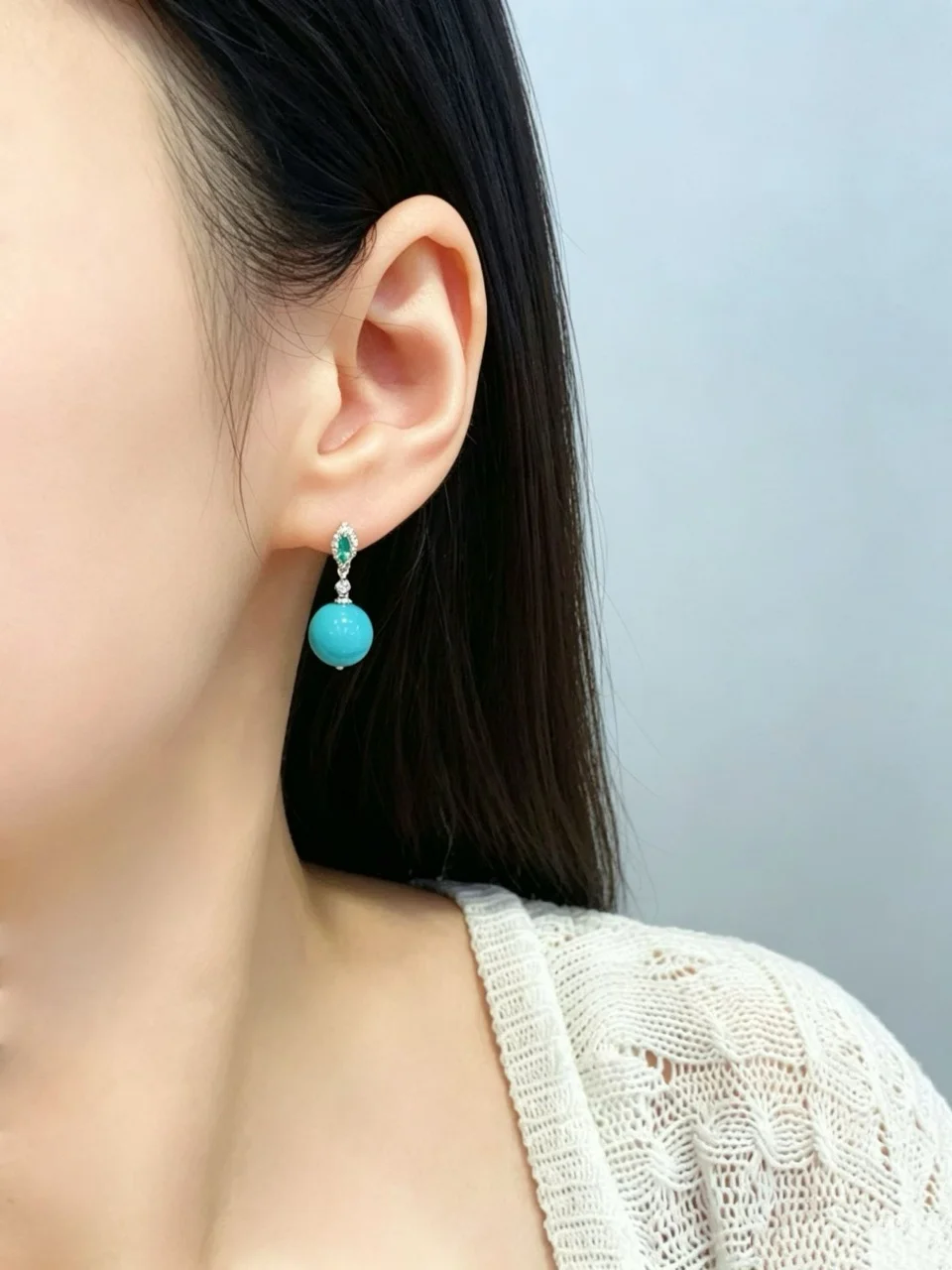 Certificated Handmade Dainty Drop Earrings 925 Silver/18K Gold Natural/Synthetic Gemstone Ear Hoop Jewelry For Wholesale Bespoke