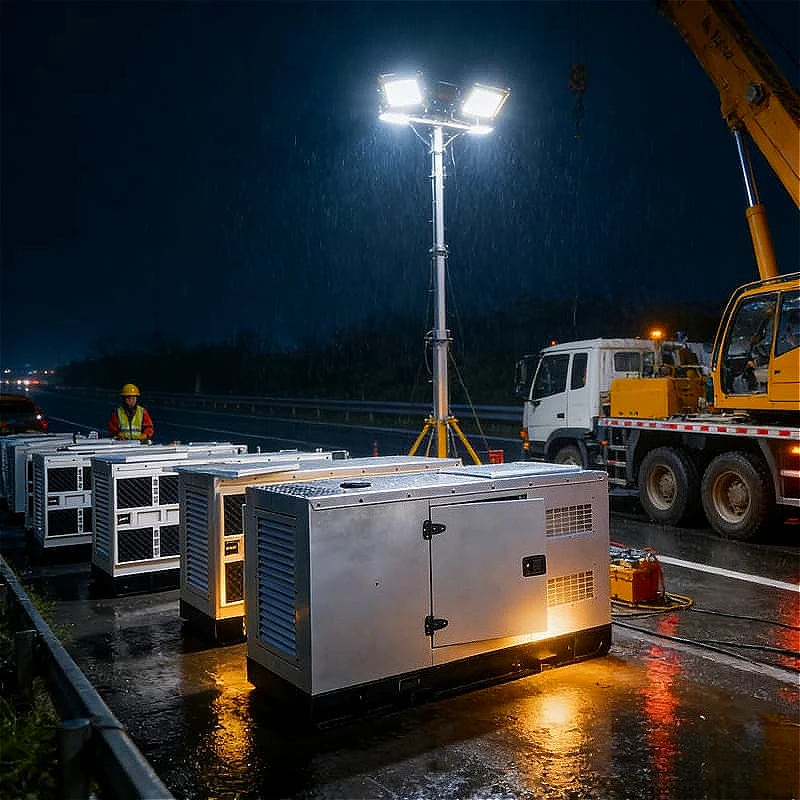 Generator Set Diesel Generator Silent Industrial for Emergency Temporary Shelter Disaster Relief Camp Power Customized Hot Sale