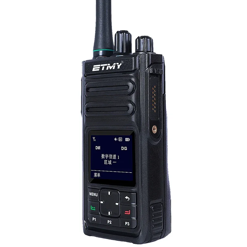 ETMY ET-D68 dmr radiobereik tot 10 km walkie talkie met sms'ing AES256 digitale gecodeerde walkie talkie