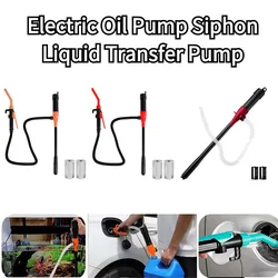 Electric Oil Pump Siphon Liquid Transfer Pump Handheld Pump Battery Operated Water Liquid Tools Portable Car Siphon Petrol Fuel