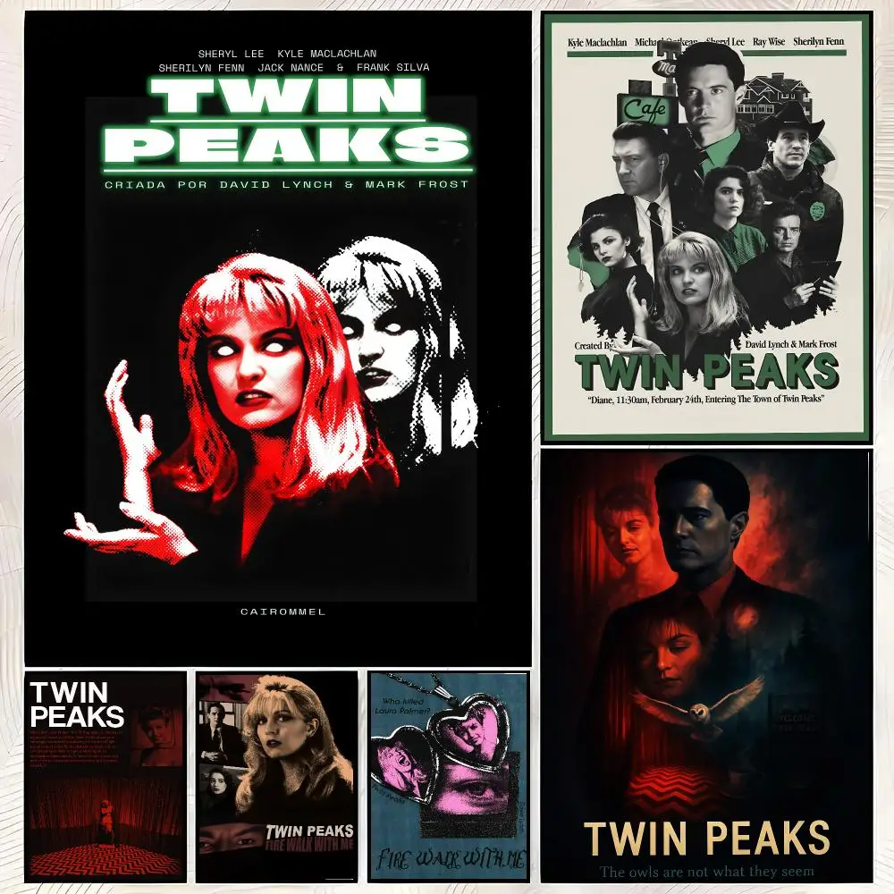 Classic TV Series T-Twin Peaks Poster HD PP Paper Waterproof Wall Art Print for Bedroom Living Room Decor