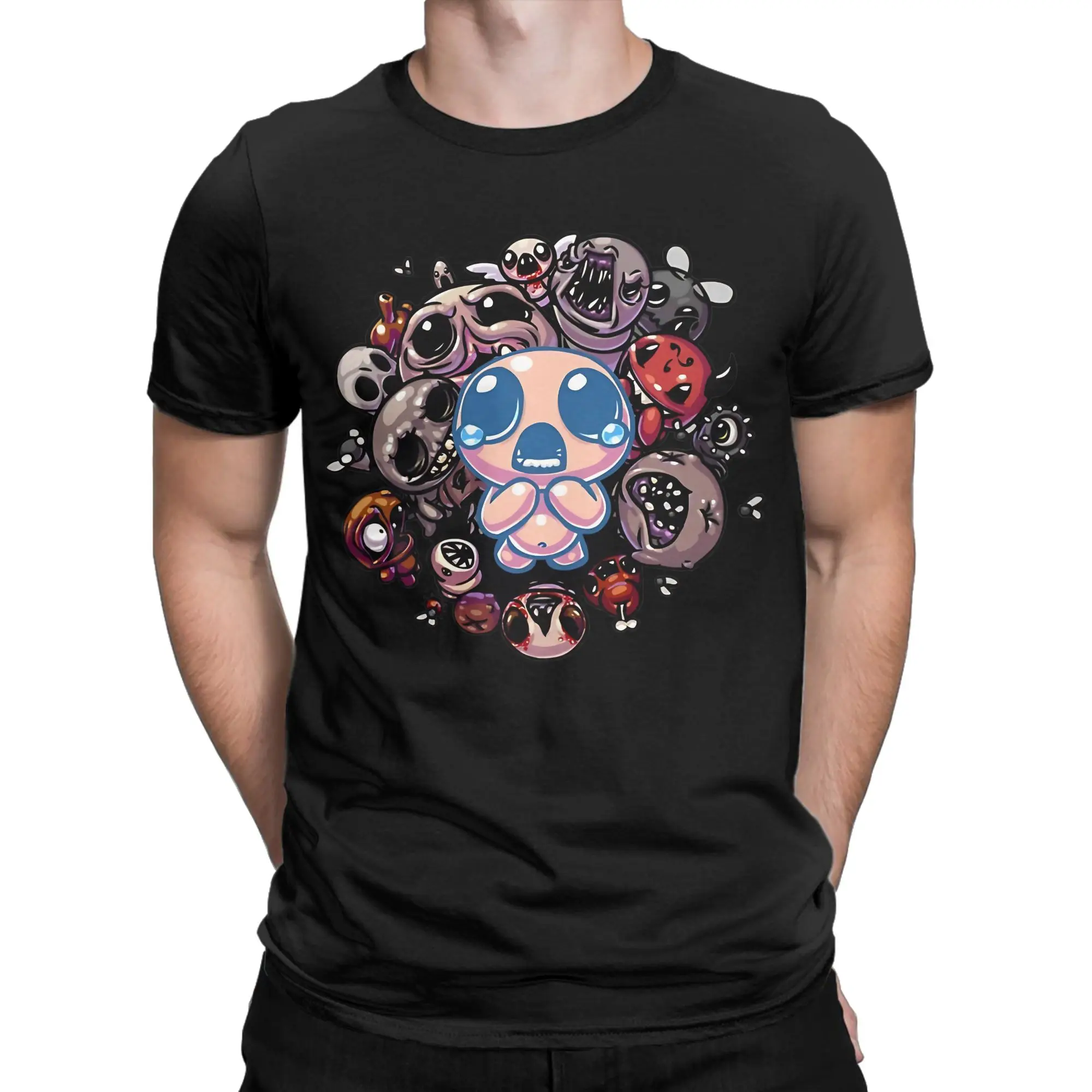 The Binding Of Isaac Funny Graphic 100% Cotton T-Shirt The Binding Of Isaac Rebirth Tops Tees For Men