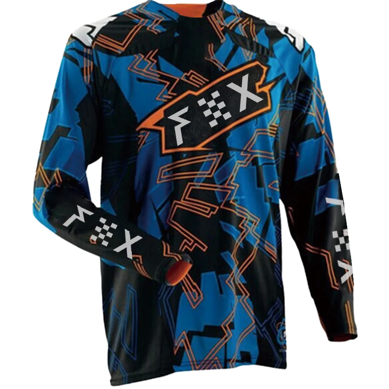 Camisa de Ciclismo Masculina 2026 para MTB, Enduro e Motocross - Camisa Longa Off-Road Branca para Bicicleta e Motocross