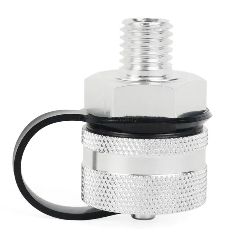 12 M14 Metal Quick Twist Oil Drain Valves with Stainless Drain Hose Attachment