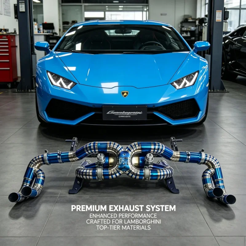 

Valvetronic Exhaust Catback for Lamborghini Huracan LP580 LP610 5.2L 2014-2023 Titanium Alloy Muffler Car Exhaust Pipes Upgrade