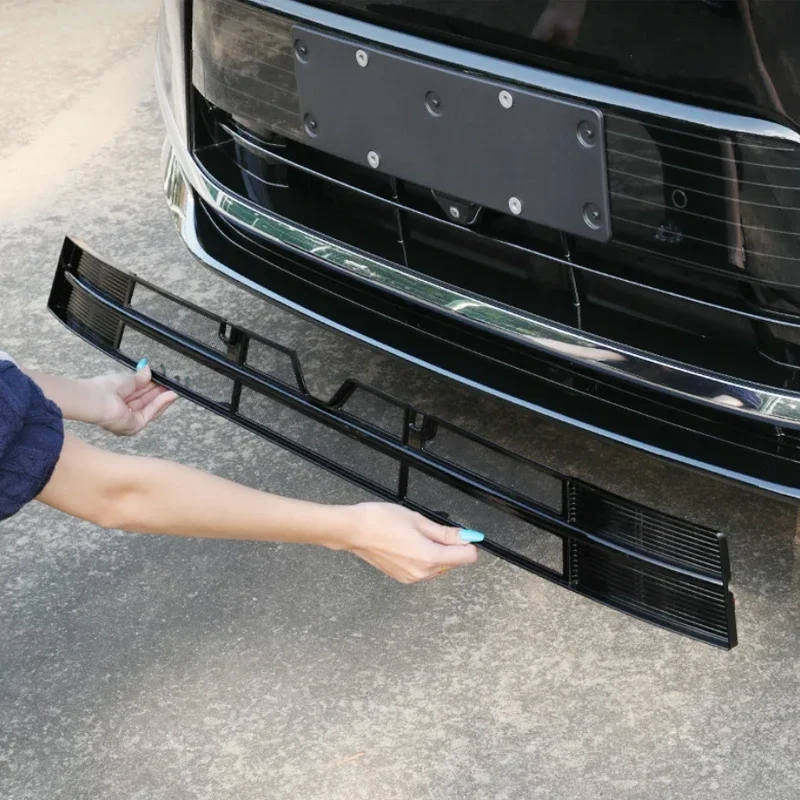 For NIO ES8 EL8 2026-Present Car Modify Front Buckle Insect Proof Net Auto Front Bumper Center Intake Grille Cover Accessory