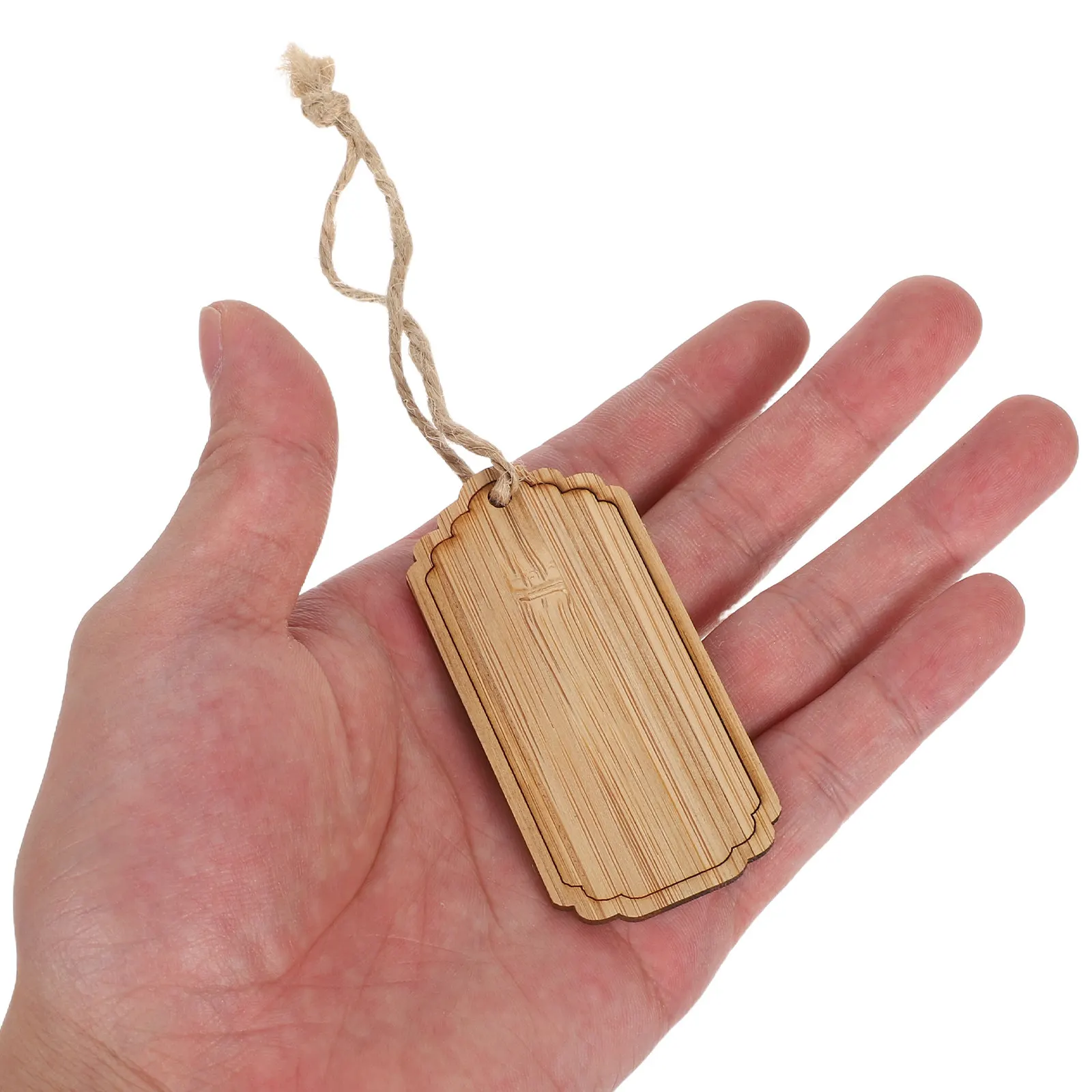 20Pcs Bamboo Plant Markers Hanging Tags Blank Reusable Decorative Garden Signs Indoor Outdoor Plant Name Labels