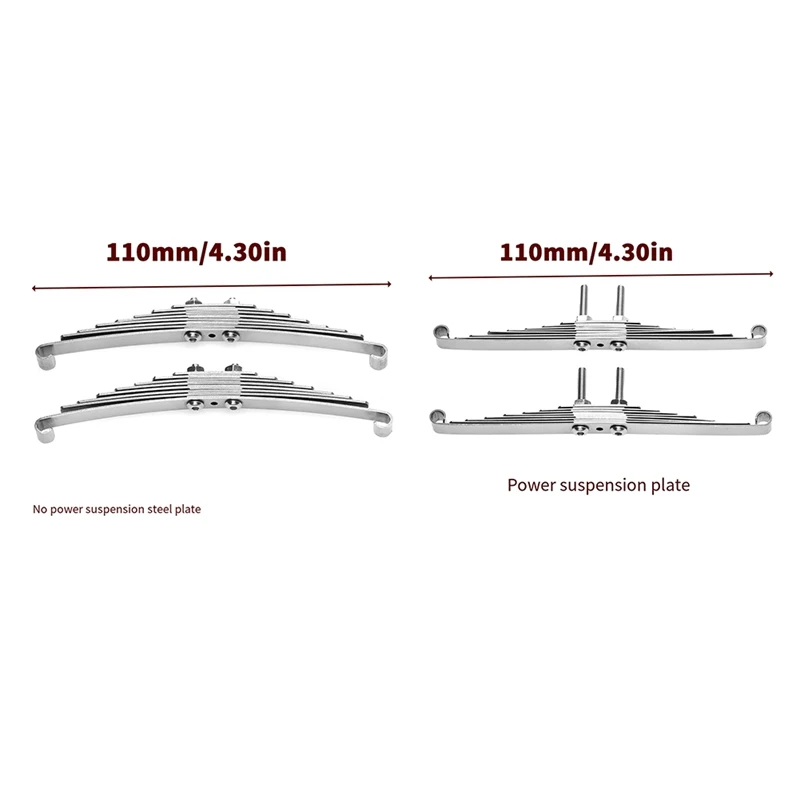 HOT-Metal Suspension Leaf Spring Plate Spring Hanger Kit For 1/14 Tamiya RC Truck