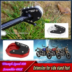 For Triumph Speed 400 2024 Motorcycle Modifications Accessories Triumph Speed400 Scrambler400X Extension for side stand foot