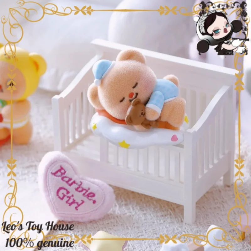 

Butter Bear Sweet Wishes Collection Blind Box Flocked Doll Cute Desktop Decor Premium Art Toy Lovely Gift Ornament