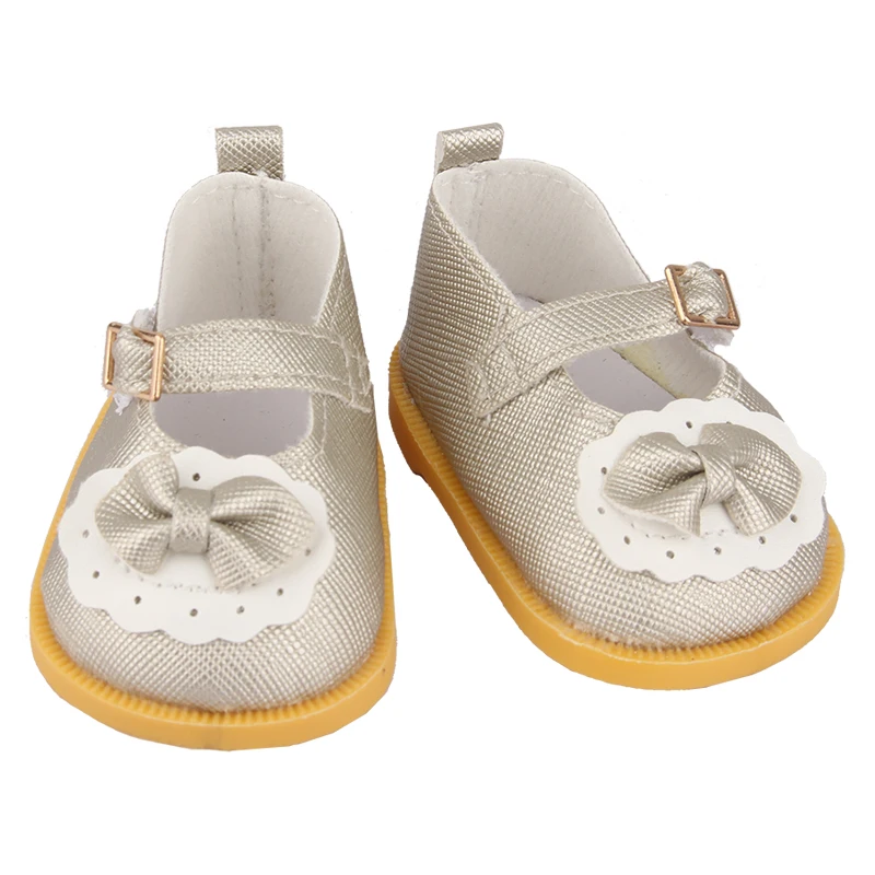 7cm Pu Leather Boots Flower Sandals, Slippers Duck Backpack Sunglasses For 18 inch American&OG,43cm Baby New Born,Life Girl Doll