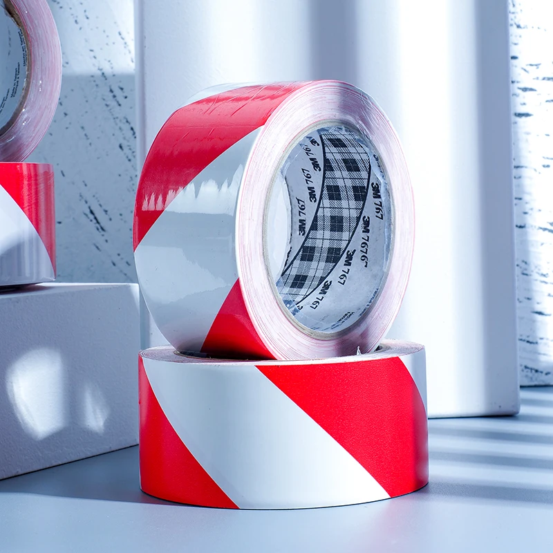 

3M 767, красно-белая предупреждающая лента, водонепроницаемая напольная лента, 5S, износостойкая предупреждающая лента для позиционирования мастерской