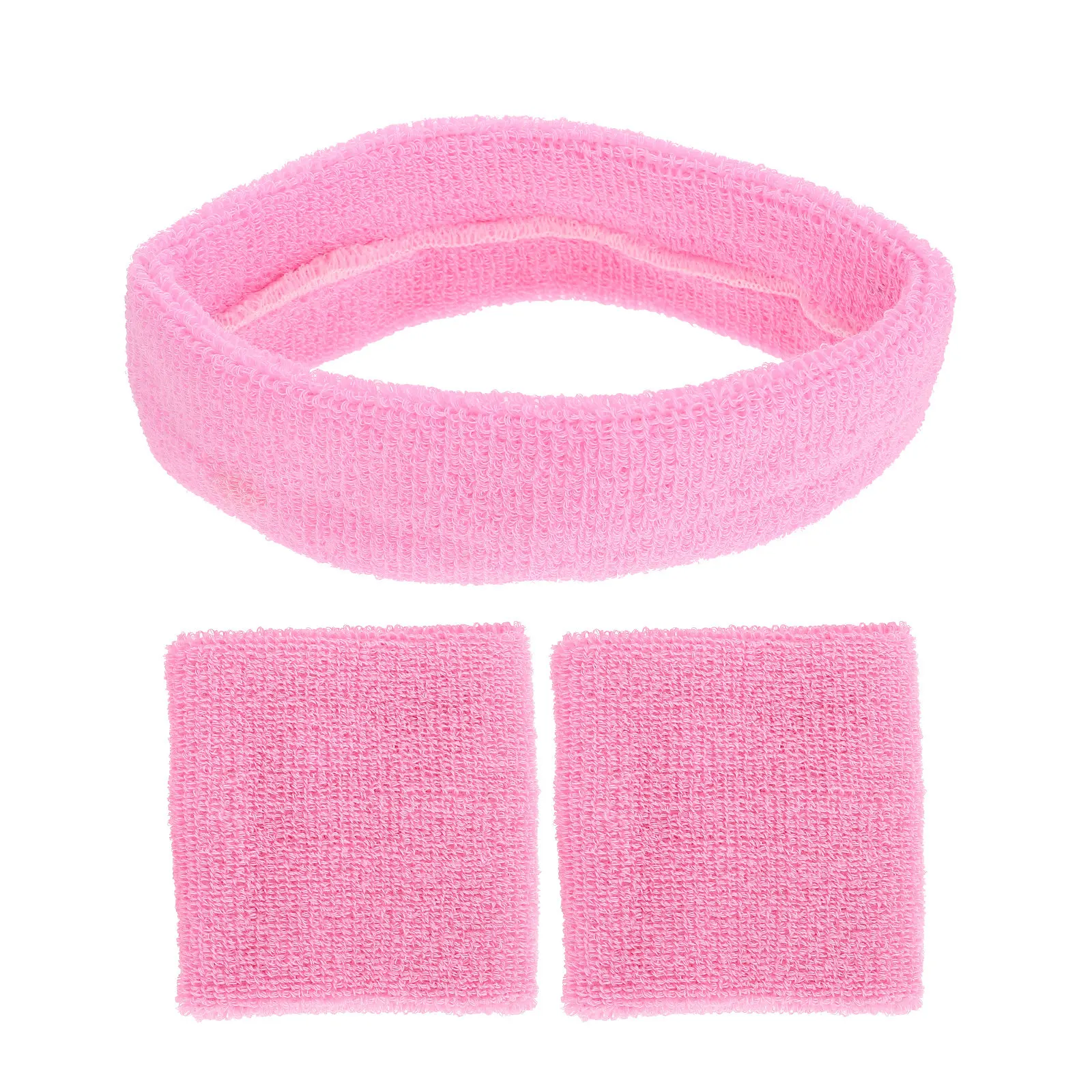 

1Set Sports Headband Wristband Set Comfortable Sweat-Absorbing Elastic Fitness Wrist Strap for Outdoor Activities Golf Tennis